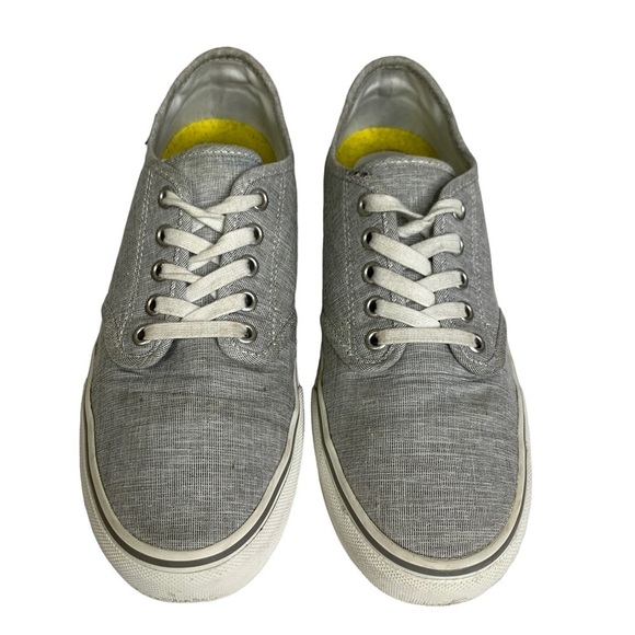 Vans Ortholite Heathered Gray Leather Pull Tab Lace Up Sneakers NEW - Picture 12 of 12